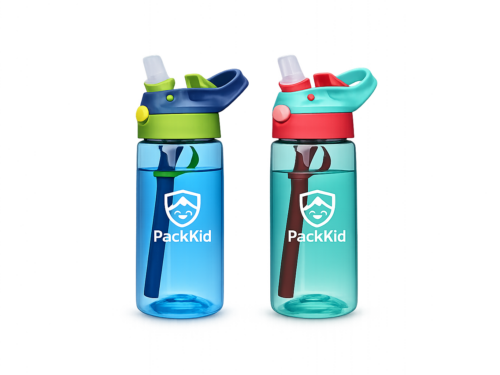 Custom 480ml BPA-Free Children’s Water Bottle with Straw
