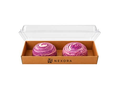 Paper Sushi Box with Clear Lid