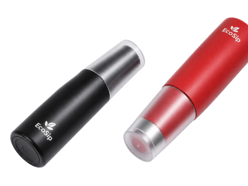 Custom Stainless Steel Bottle and Can Cooler with Screw-On Lid