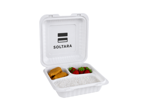 Sugarcane Bagasse Clamshell Food Container