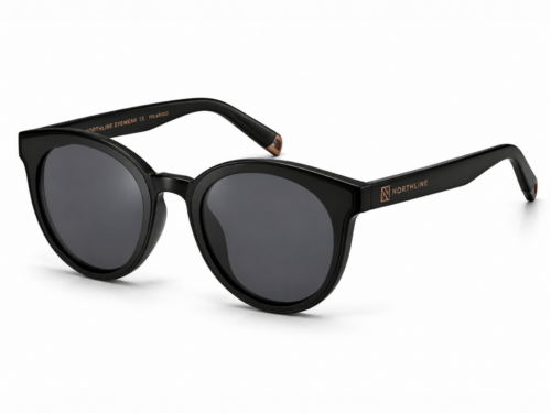 Custom Black Wayfarer Polycarbonate Sunglasses