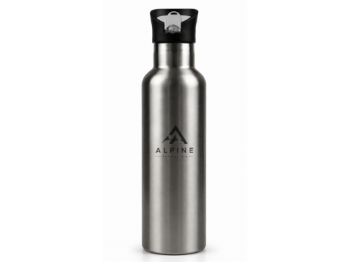 Custom 600ml Stainless Steel Water Bottle with Straw Lid