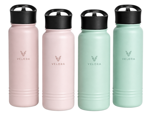Custom 650-950ml Stainless Steel Water Bottle with Screw-On Lid