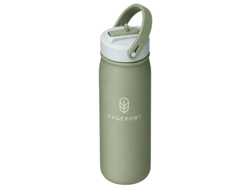 Custom 530-750ml Stainless Steel Water Bottle with Straw Lid