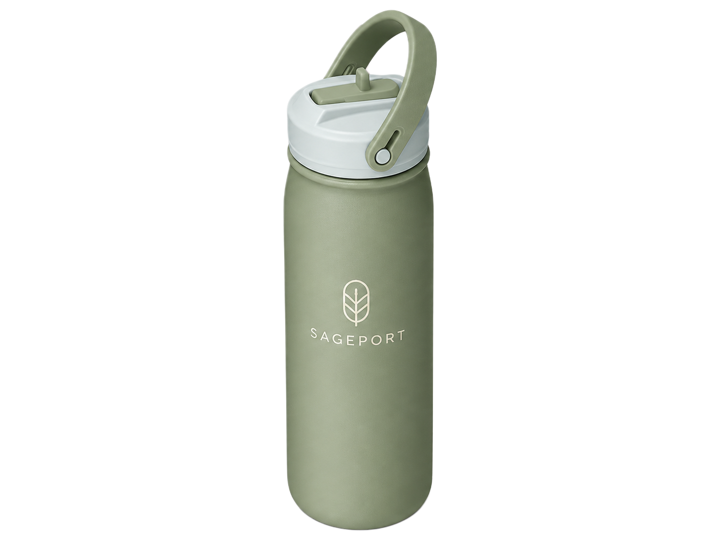Custom 530-750ml Stainless Steel Water Bottle with Straw Lid