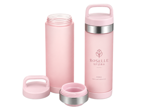 Custom 600ml Sports Water Bottle with Screw-On Lid
