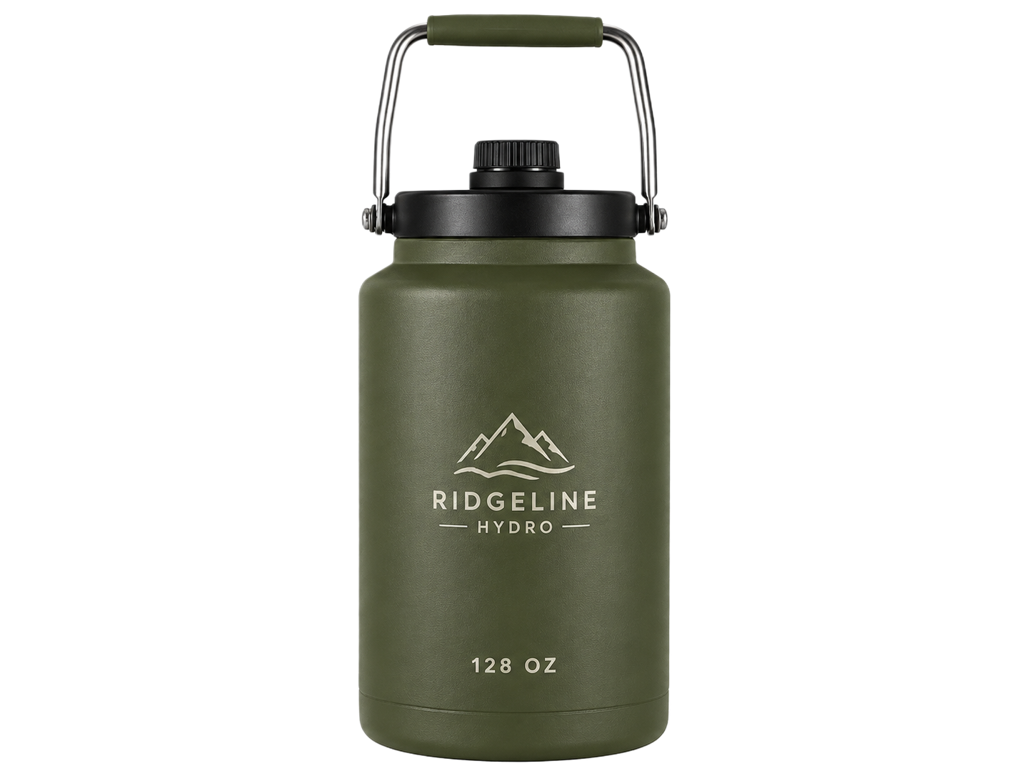 Custom 3.8L Stainless Steel Water Bottle with Spout Lid