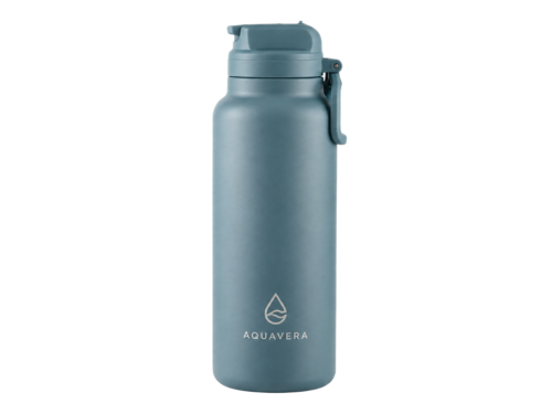 Custom 650ml-1L Stainless Steel Water Bottle with Straw Lid