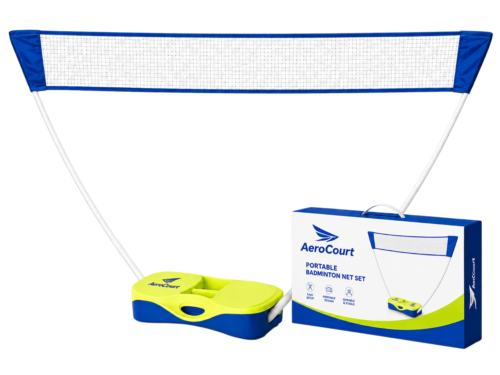 Portable Badminton Net Set with Rackets