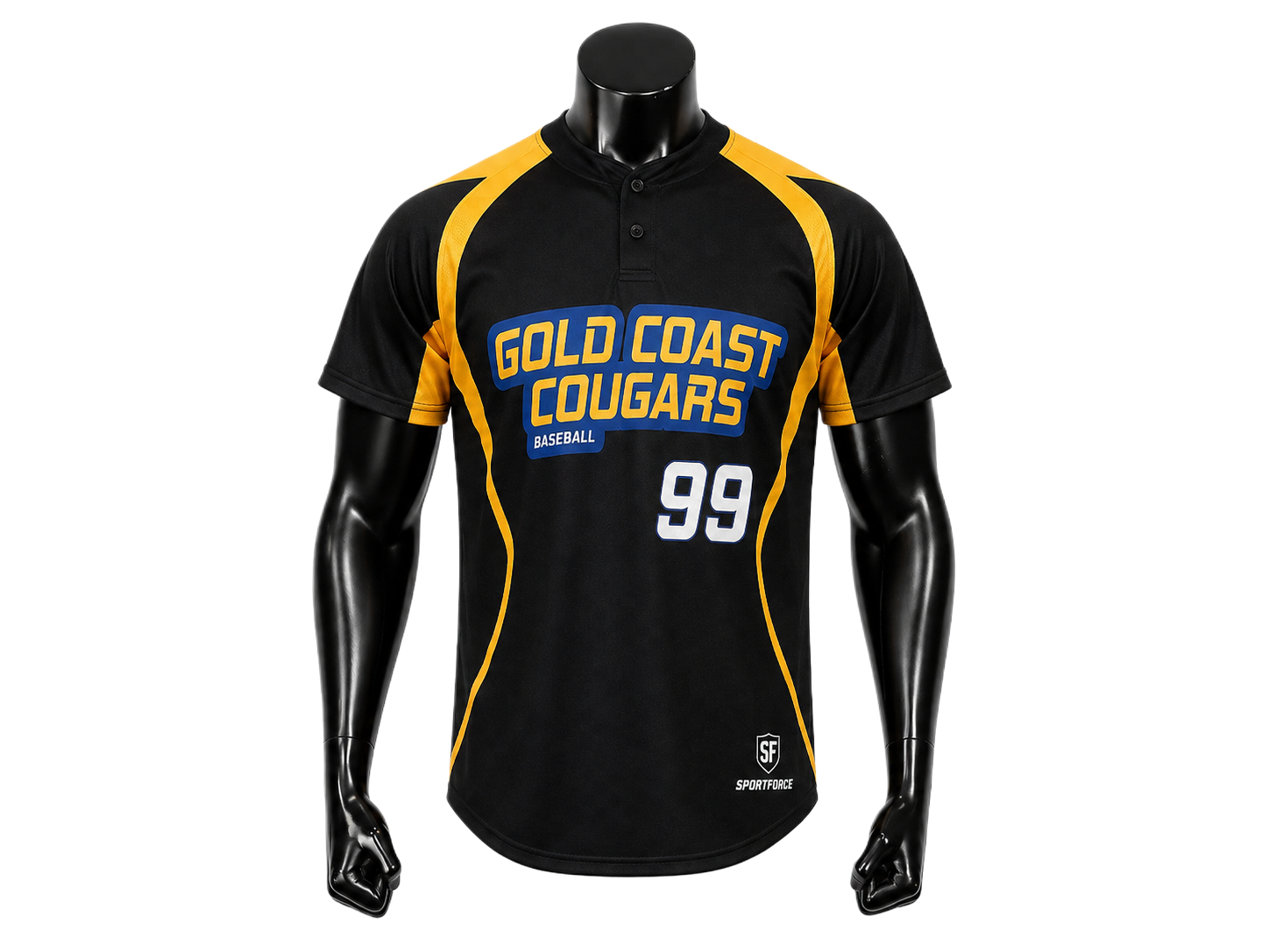 Custom Men’s Baseball Two-Button Jersey