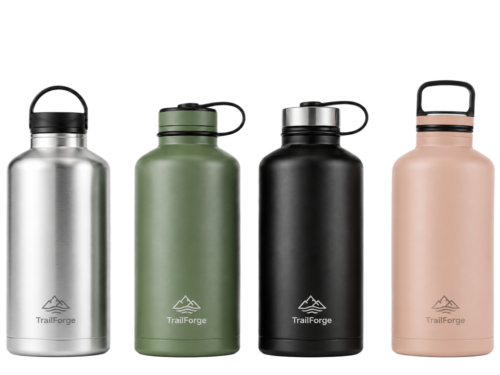 Custom 950ml-1.9L Stainless Steel Water Bottle with Screw-On Lid