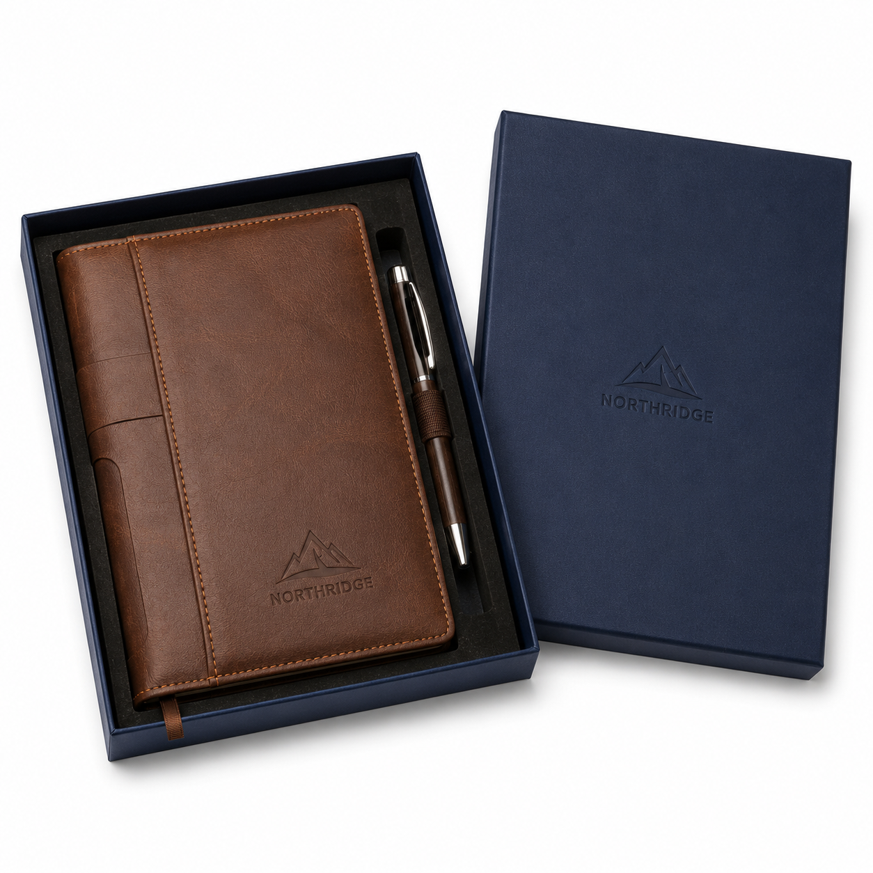 Custom Leather Portfolio Notebook