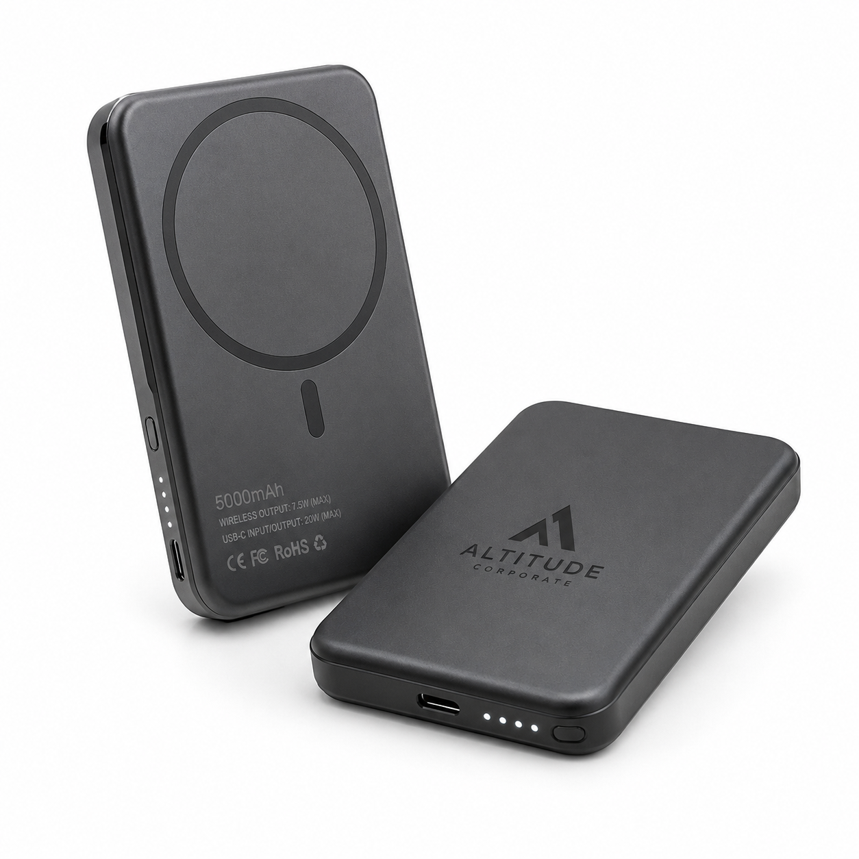 Custom 5000mAh Magnetic Wireless Power Bank