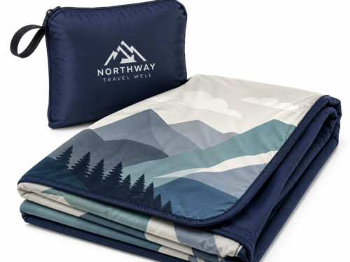 Custom Packable Travel Blanket