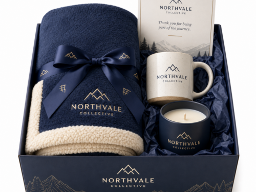 Custom Blanket Gift Set