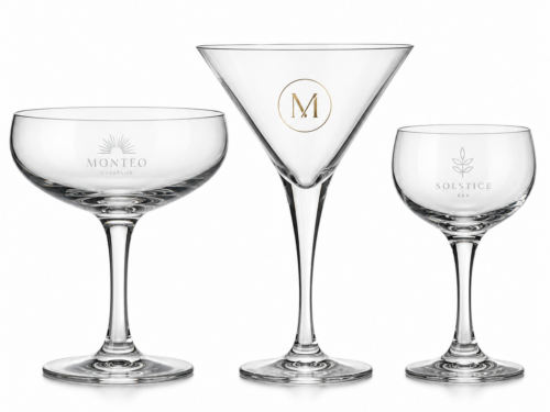 Custom Cocktail & Coupe Glasses