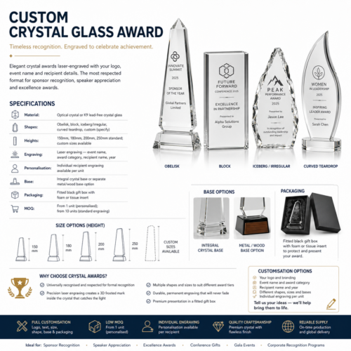 gallery_SPHERE-1500_Custom Crystal Glass Award