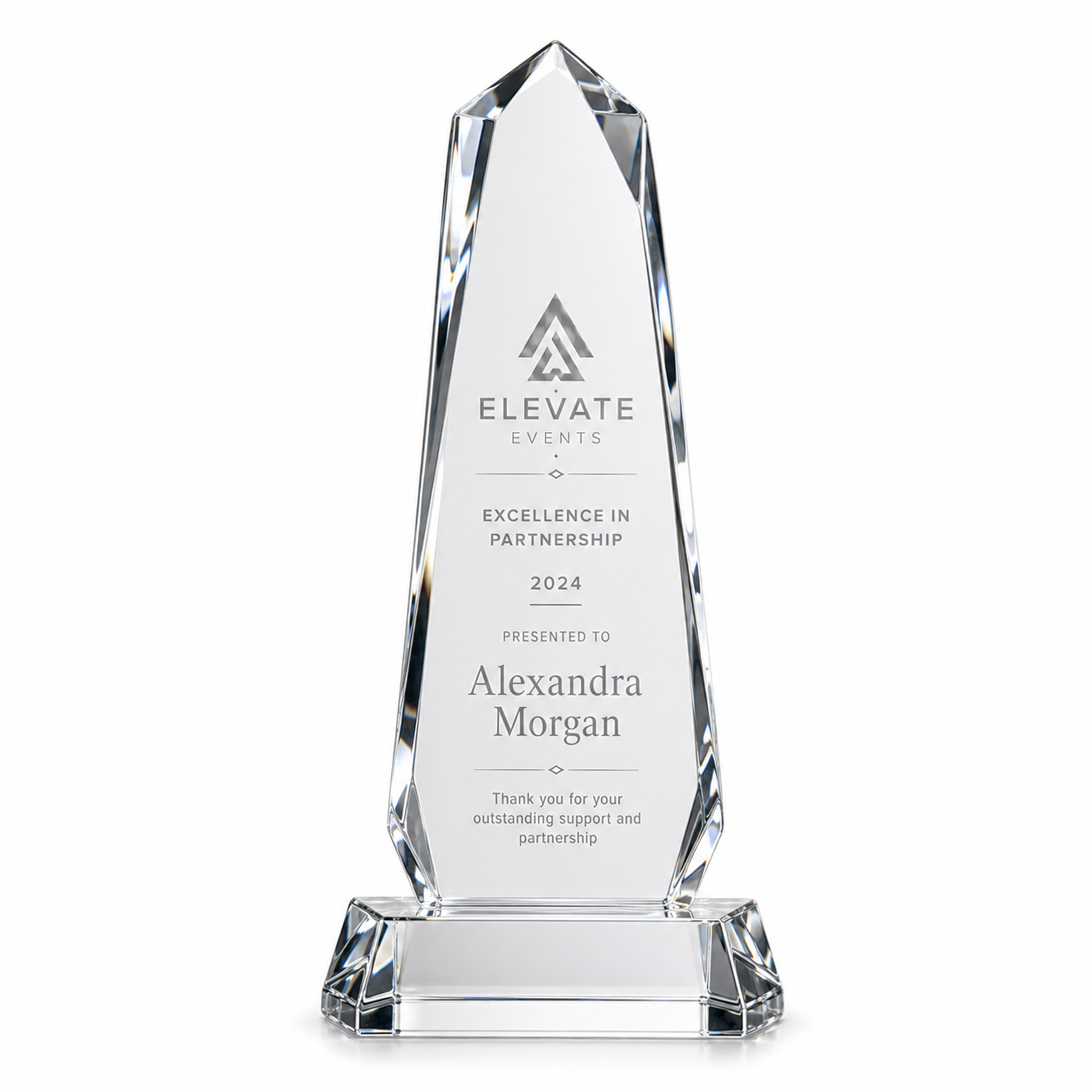 SPHERE-1500_Custom Crystal Glass Award