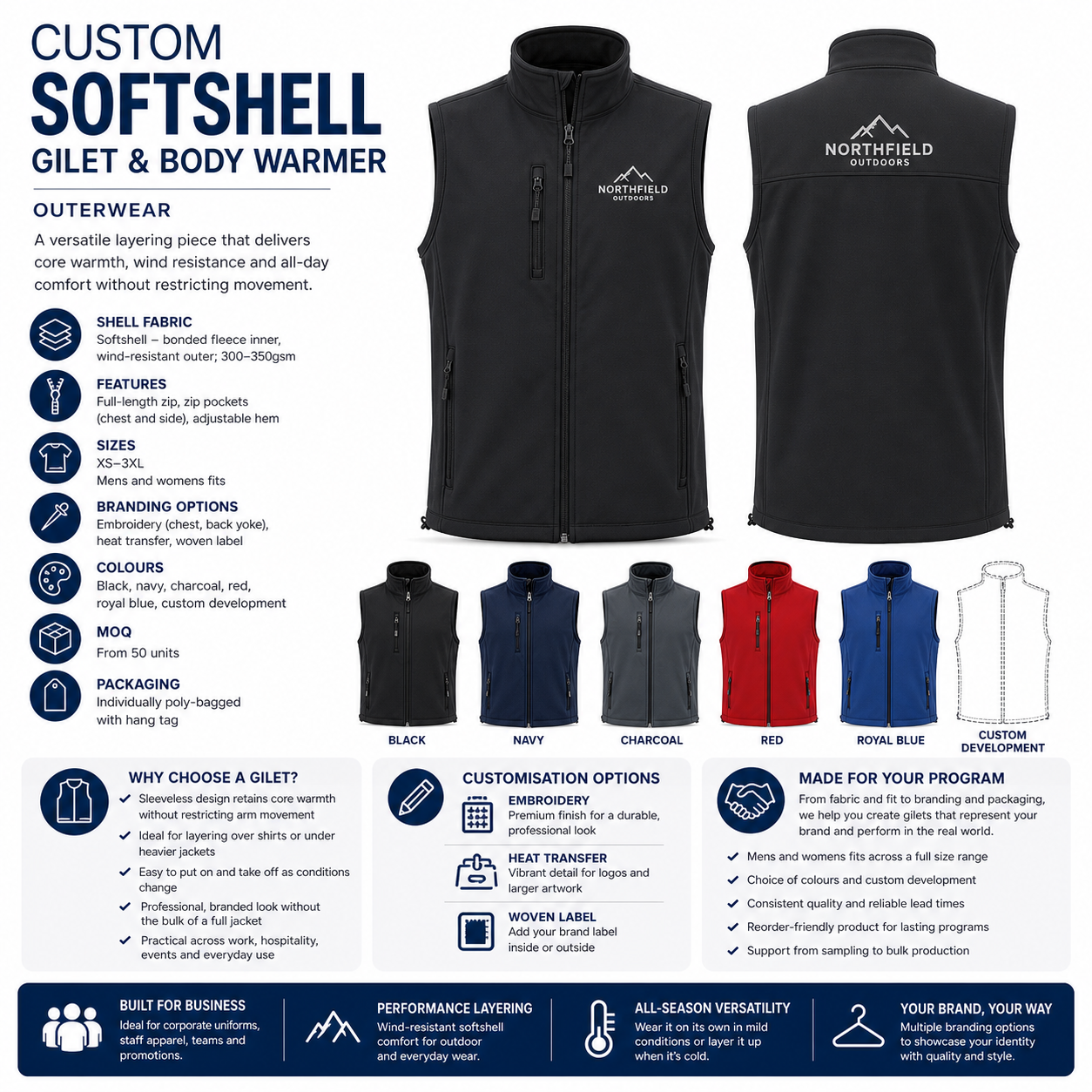 gallery_SPHERE-1469_Custom Softshell Gilet & Body Warmer