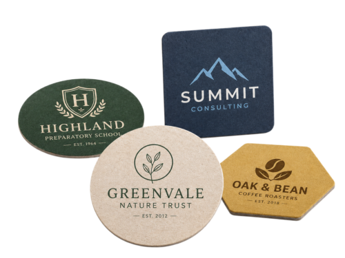 Custom Printed Absorbent Pulpboard Drink Coasters