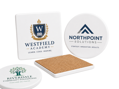 Premium Custom Printed Ceramic Drink Coasters