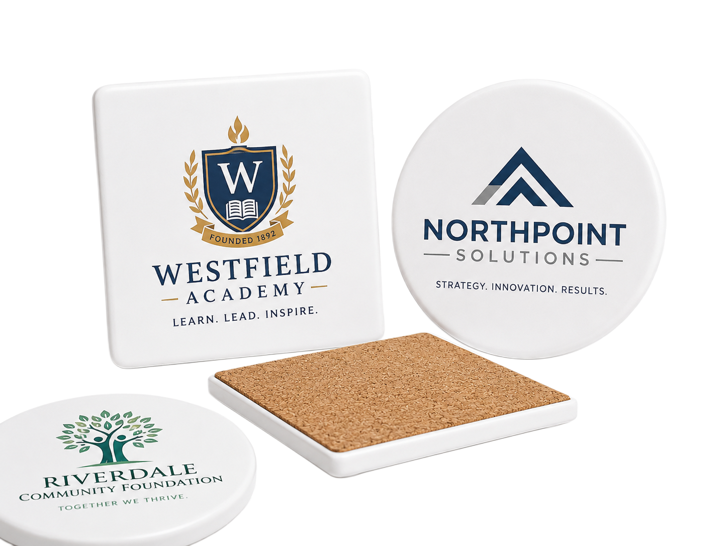 Premium Custom Printed Ceramic Drink Coasters
