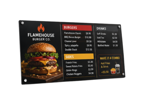Aluminium Composite Menu Boards