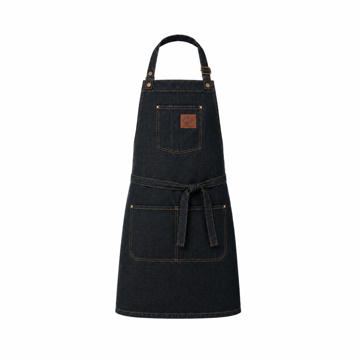 Custom Denim Apron Featured Image Front View