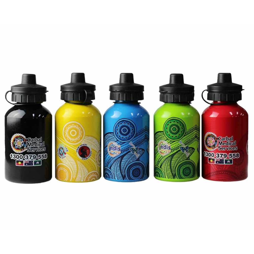 Custom 350ml Stainless Steel Water Bottle with Spout Lid Front