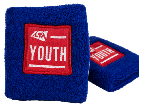 Custom Embroidered Cotton Wristband Front and Side