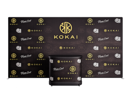 Magnetic Pop-Up Reception Wall with Aluminum Frame Front
