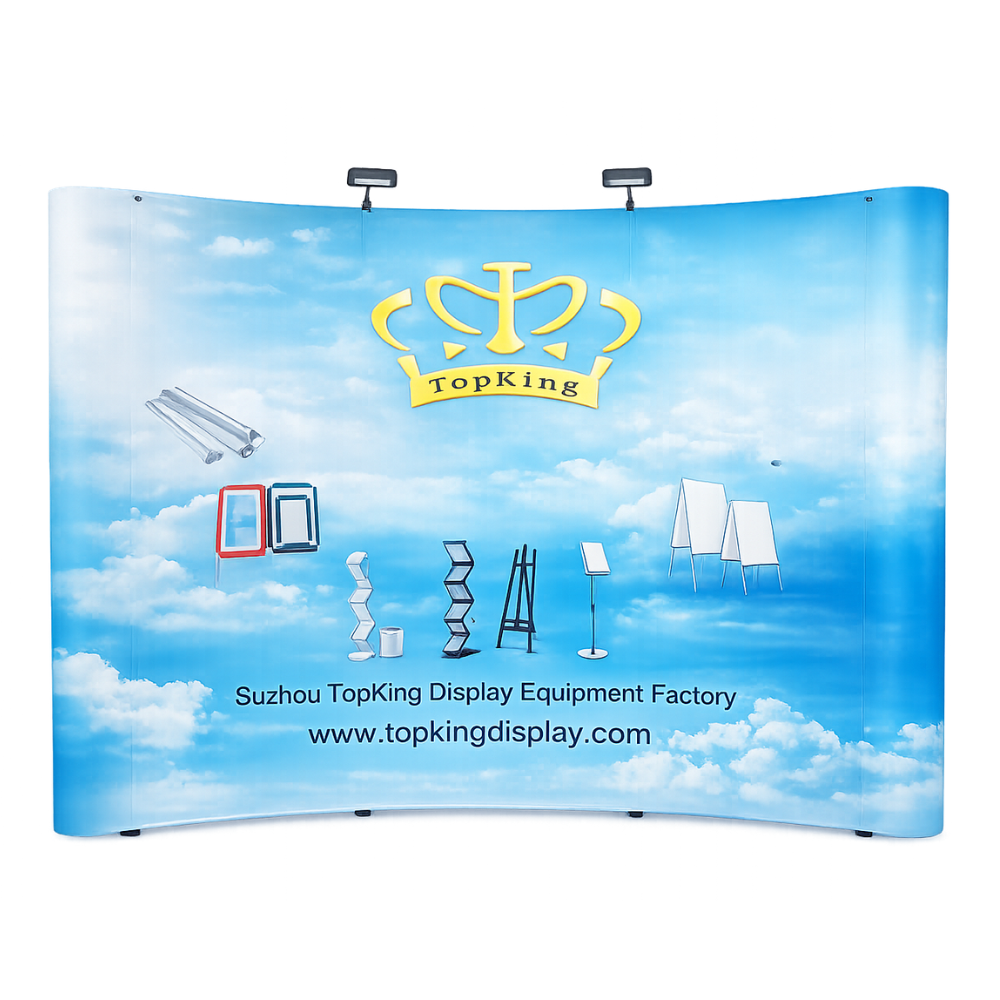 Magnetic Pop-Up Display with 3×3 Aluminum Frame Front View