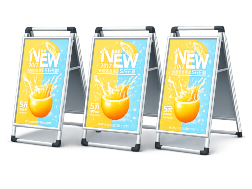 Custom Double-Sided Aluminum A-Frame Sign Front