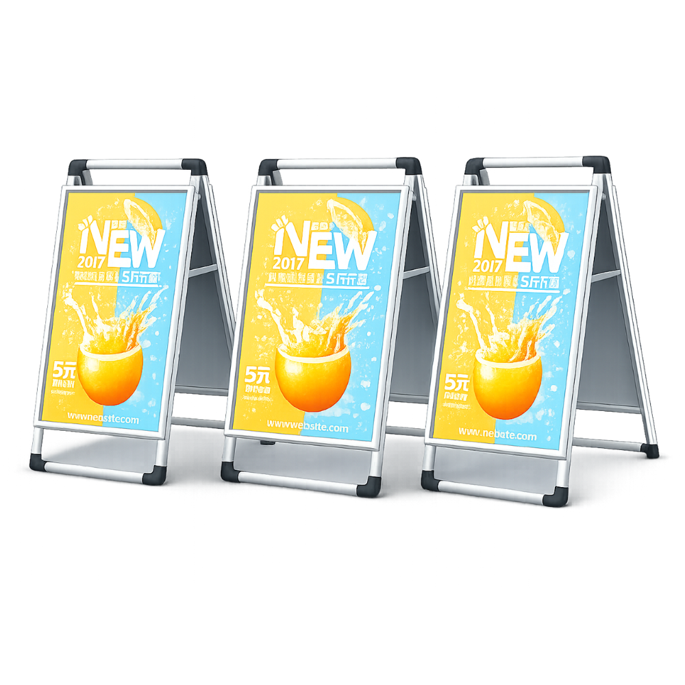 Custom Double-Sided Aluminum A-Frame Sign Front