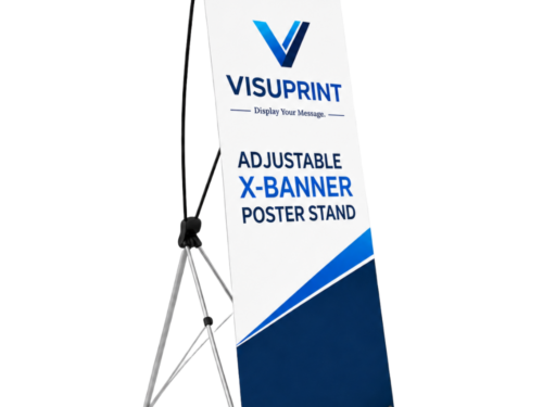 Adjustable X-Banner Poster Stand Front