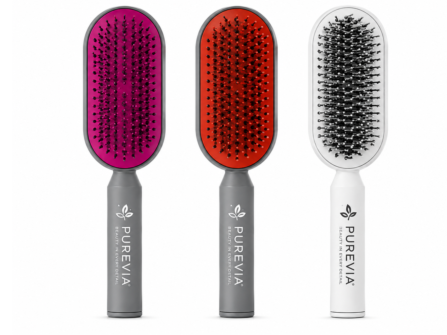 Custom Self-Cleaning Scalp Massage Detangling Brush