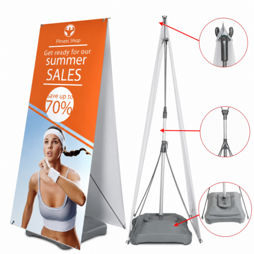 Custom Double-Sided Outdoor Banner with Water Base