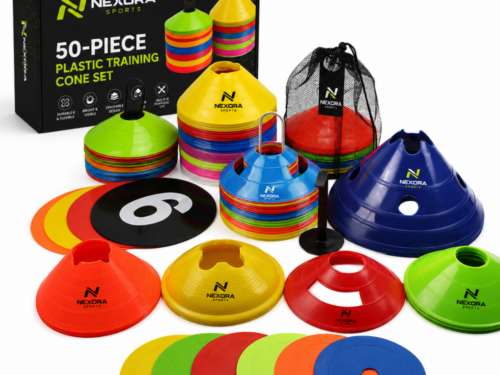 50-Piece Plastic Training Cone Set