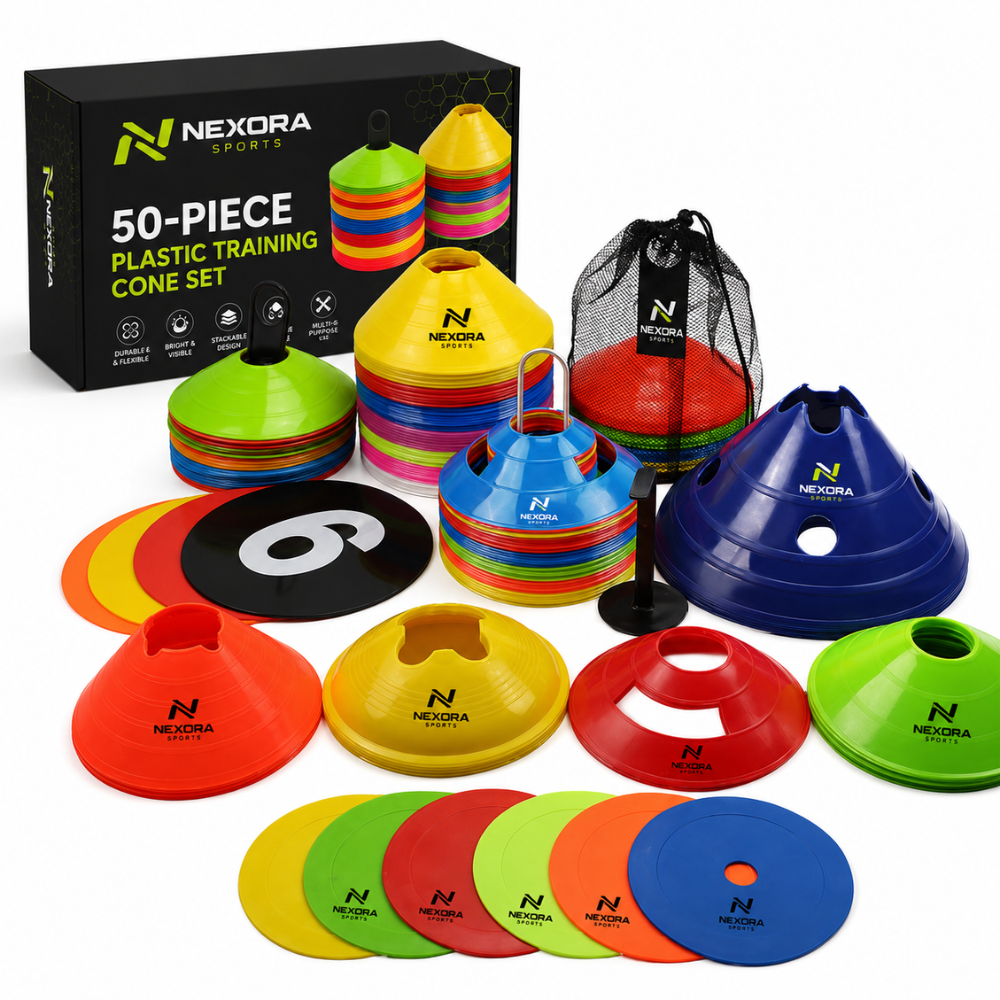 50-Piece Plastic Training Cone Set