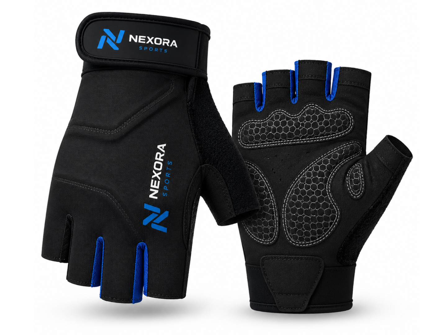 Custom Half-Finger Cycling Gloves with Grip Palm