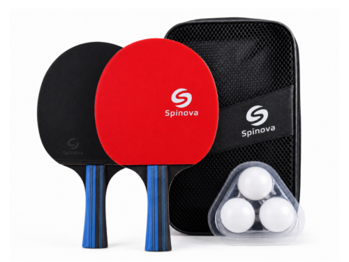 Table Tennis Paddle Set with Balls and Case