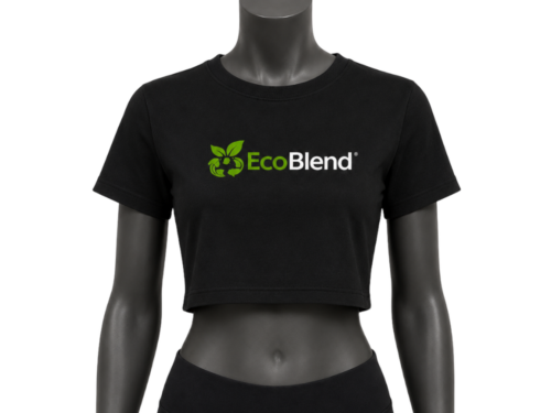 Custom Recycled Cotton & PET Women’s Crop Top
