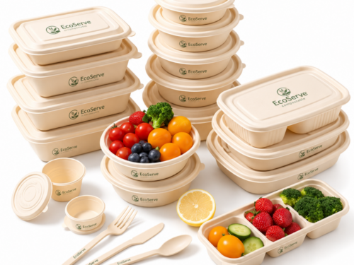 Plant-Based Heat-Resistant Takeout Container