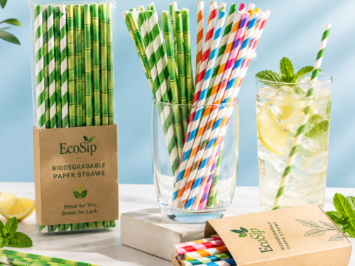 Biodegradable Paper Straws Combined