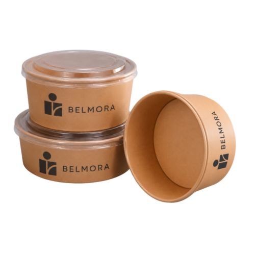 Compostable-Kraft-Paper-Salad-Bowl Branding