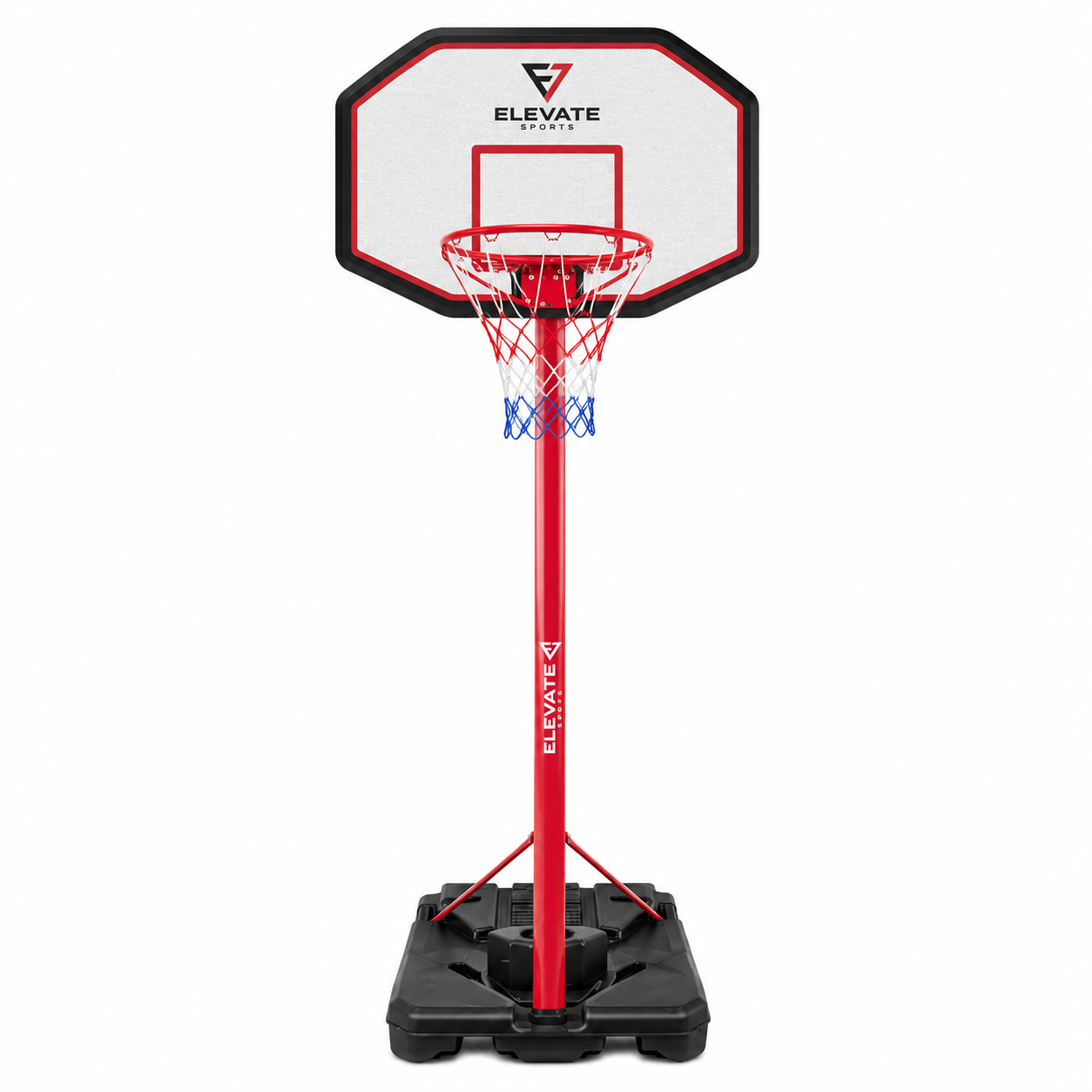 Adjustable Portable Basketball Hoop with Fillable Base