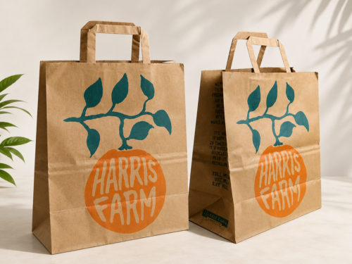 Custom Laminated Non-Woven Tote Bag Both Views