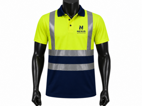 Custom Reflective Safety Work Polo