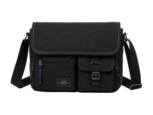 Custom Multi-Pocket Canvas Messenger Bag