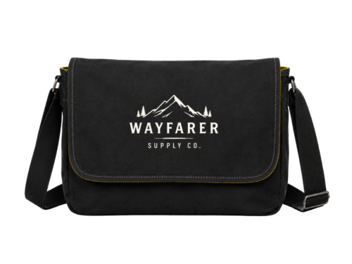 Custom Branded Flap Messenger Bag